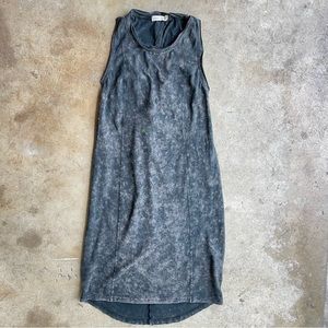 UO Silence + Noise Grey Mineralized sleeveless Dress twist back casual summer S